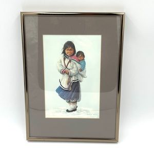 Vtg Panneloo’s Brother Framed Print by Dorothy Francis
